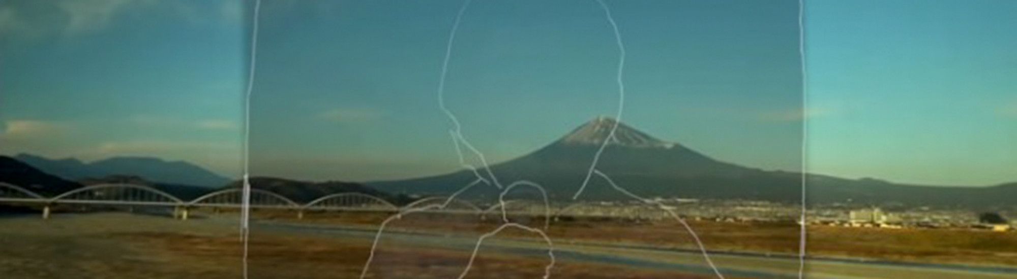 Mount Fuji Seen from a Moving Train